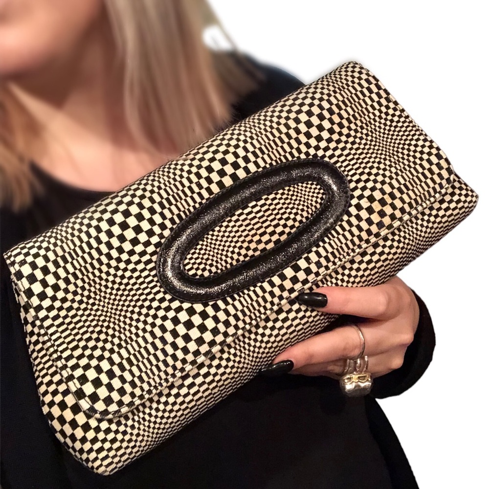 In & Out Optical Illusions Clutch